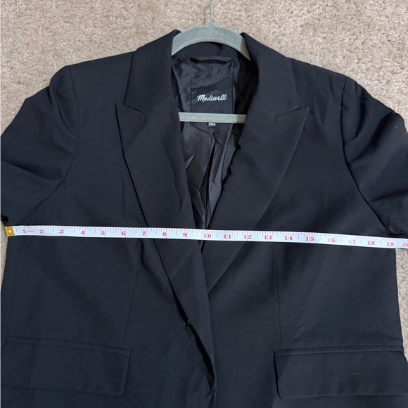 Madewell Women's Crop Style Blazer Black Size Small - Picture 7 of 13